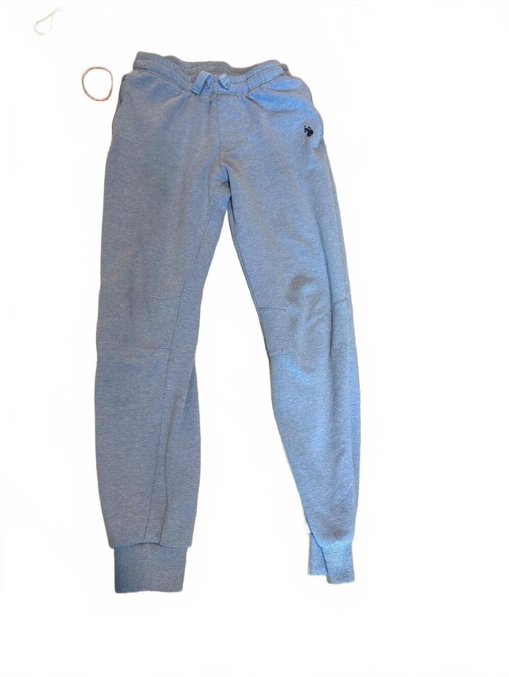 U.S. Polo Assn. Boys' Lightweight Blue Jogger Sweatpants XL (14-16)